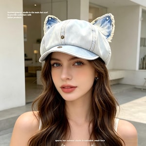 Y2k Denim Hat - Etsy