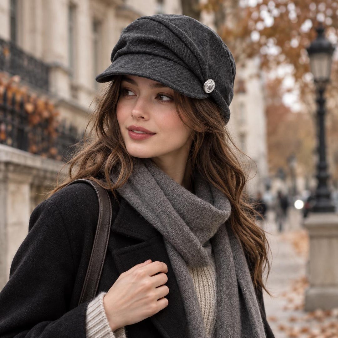 Incorrect Cap Color Women's Pleated Newsboy Cap, Slouchy Baker Boy Hat, Cotton Artist Cap ...
