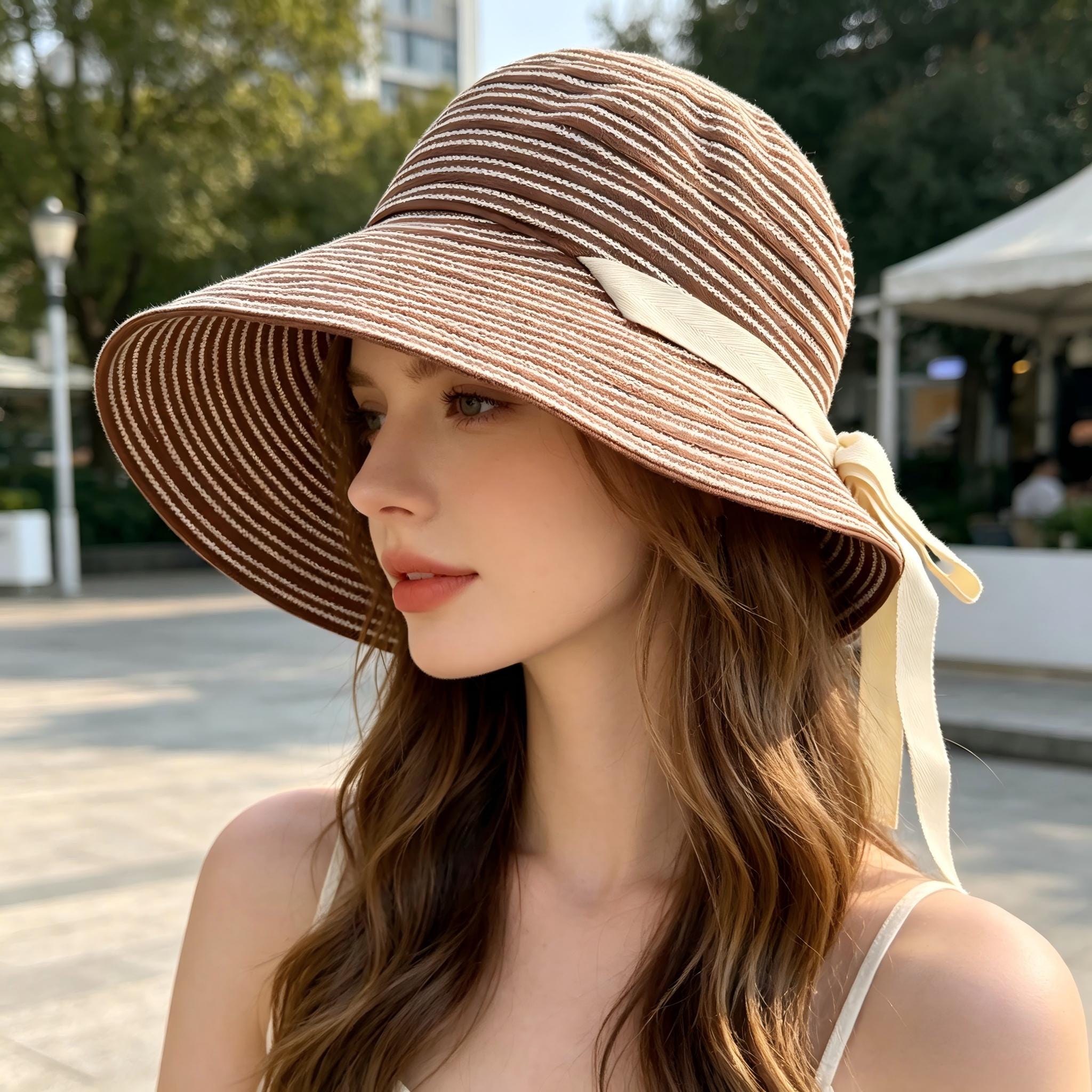 Coronet 5th Ave NY Women\'s Brown Mesh Cloche Bucket Hat‎ Size Small Vintage EUC Mesh 1960s Vintage Hats for Women for sale | eBay main image 4