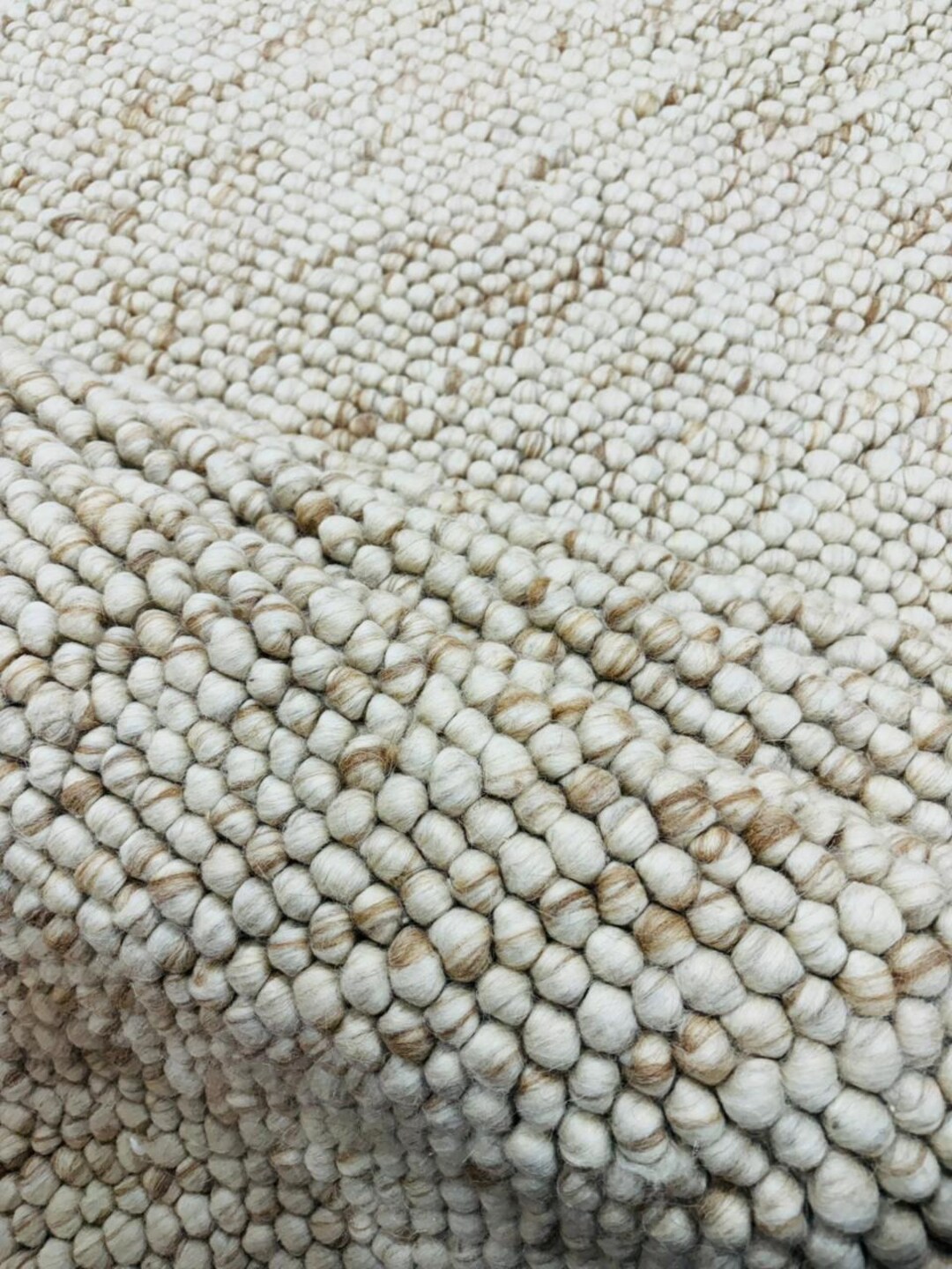 Handwoven Wool Rug, Cream Textured Area Rug, Neutral Home Decor - Etsy