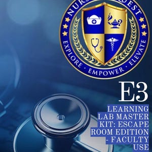 Nursing Escape Room Fakultät Kit | E3 Digitaler Download | Lehrmittel für die Krankenpflegepädagogik