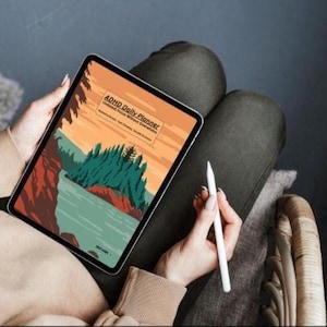 Agenda digitale per ADHD senza data / Monitoraggio della concentrazione giornaliera, menu della dopamina, svuotamento della memoria, strumenti per le funzioni esecutive / Stampabile con collegamenti ipertestuali per GoodNotes su iPad