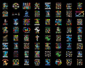 Pacote de imagens PNG sobre autismo, PNG de autismo, PNG de conscientização sobre o autismo, PNG de conscientização sobre o autismo, Quebra-cabeça com fita do autismo, PNG de mãe de autista, Camiseta de autismo