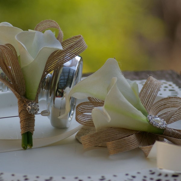 Calla Lily Corsage Etsy