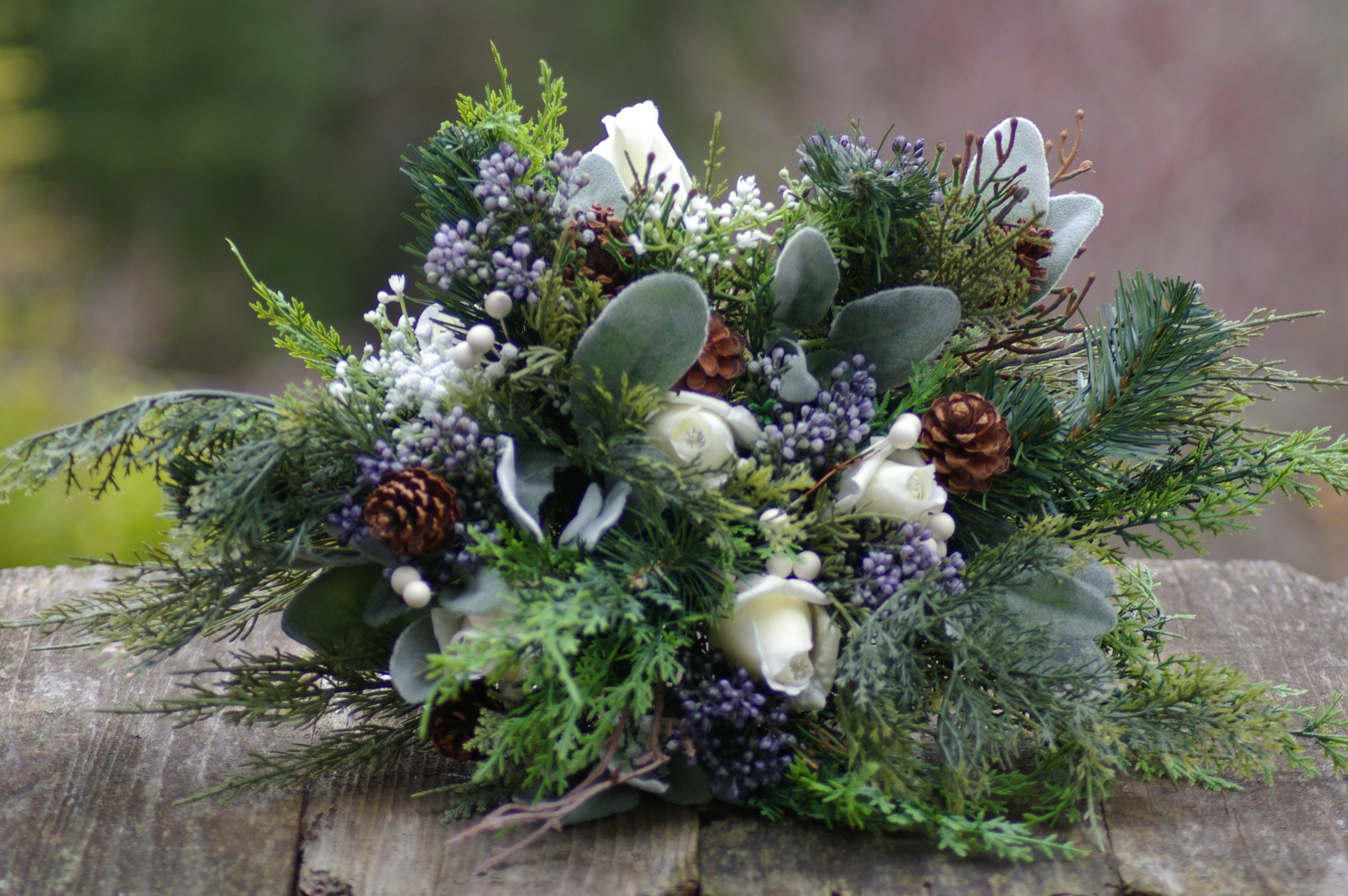 Natural Cedar Bouquet, Natural Eucalyptus Bouquet, Dried Greenery Bundle,  Dried Florals, Christmas 