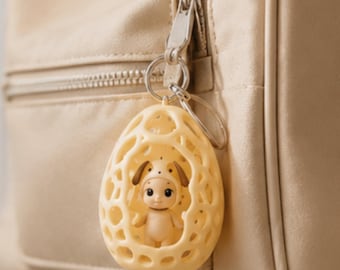 Sonny Angel Animal Keychain, 3D Printed Cute Character Bag Charm, Kawaii Aesthetic Gift, Miniature Collectible Figure Keyring