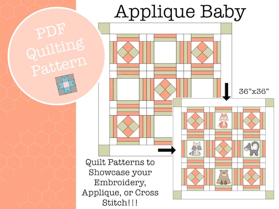 Machine Embroidery Quilting Designs Baby Blanket Quilt - Etsy