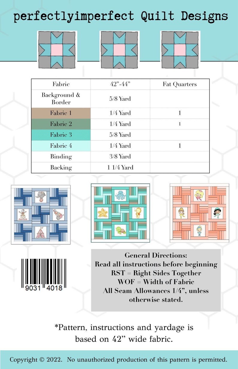 Rail Fence Applique, Printable PDF Quilt Pattern, Baby Crib Size, for ...
