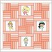 Rail Fence Applique, Printable PDF Quilt Pattern, Baby Crib Size, for ...