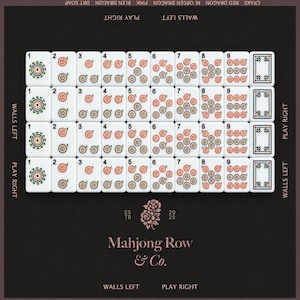 Eclectic Mismatched Mahjong | Mixed Pattern Backs | Multi-Color Tiles | 160 NMJL Game image 7