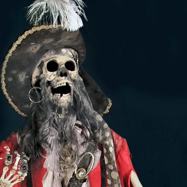 Pirate Skeleton Halloween Haunted Attraction Prop