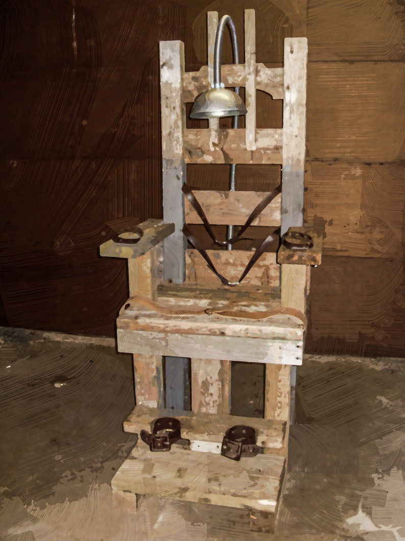 Electric Chair Halloween Exhibit Theatrical Prop Dungeon Etsy