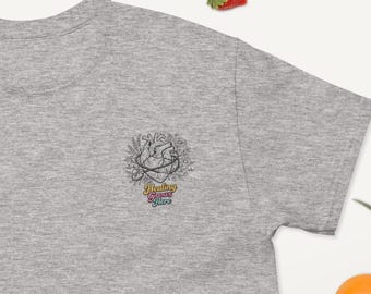 Unisex Krankenschwester Herz Shirt | Anatomisches Herz Wildflower Tee | Krankenschwester und Krankenschwester Geschenk