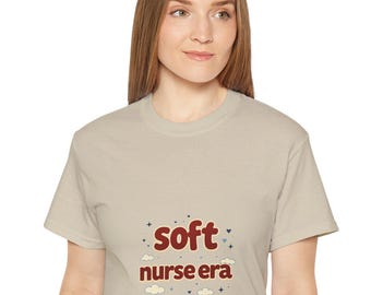 Weiches Krankenschwester-Era-T-Shirt - Niedliches Retro-Gesundheits-T-Shirt - Krankenpflege-Student-Abschluss-Geschenk - ästhetischer Komfort-Farben-Shirt - Krankenschwester-Lebenskleid