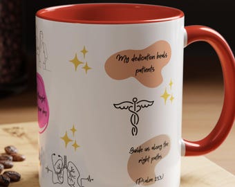 Kaffeetasse im Gesundheitswesen - Minimalistische Krankenschwestertasse - Positiver Gedanke für einen guten Start in den Tag - Geschenk für Pflegeschüler - Wertschätzung