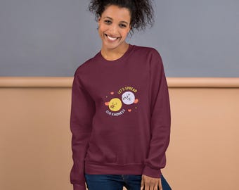 Verbreiten Sie Freundlichkeit Rundhals-Sweatshirt - Krankenpflege-Student, Kleid für Pflegefürsprecher