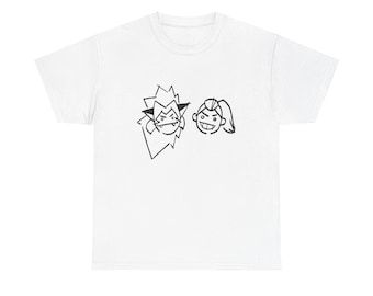 Catra and Adora drawings on the wall - she-ra and the princesses of po Shirt, Graphic Tee, Unisex Heavy Cotton T-Shirt, Retro Style Gift