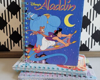 Aladdin Little Golden Book Altered Wirebound Notebook