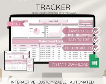 Lash History Tracker Google Sheets Spreadsheet Eyelash Extension Mapping Log Automated Lash Client Record Sheet Salon Style History Template