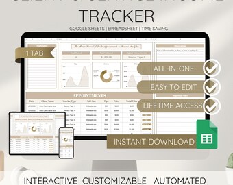 Planilha do Google Sheets para controle de clientes e serviços, registro de clientes, modelo de gerenciamento de projetos, modelo de CRM automatizado para pequenas empresas.