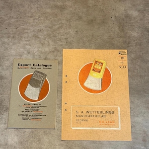Vintage NOS Wetterlings Yxkataloger - Fabriksreferenskatalogparti - Sällsynta svenska Yxkataloger - Storvik Sverige
