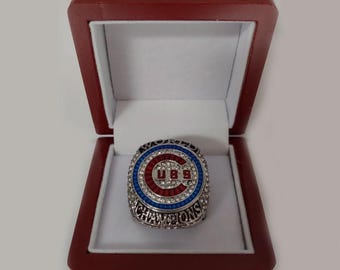 Anthony Rizzo Souvenir Ring - 2016 Chicago Cubs World Series Championship Ring (With Wooden Display Box)