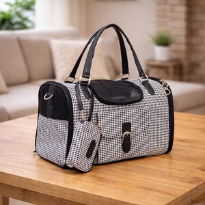 Luxury Pet Carrier Set – Stylish Dog & Cat Travel Bag 1