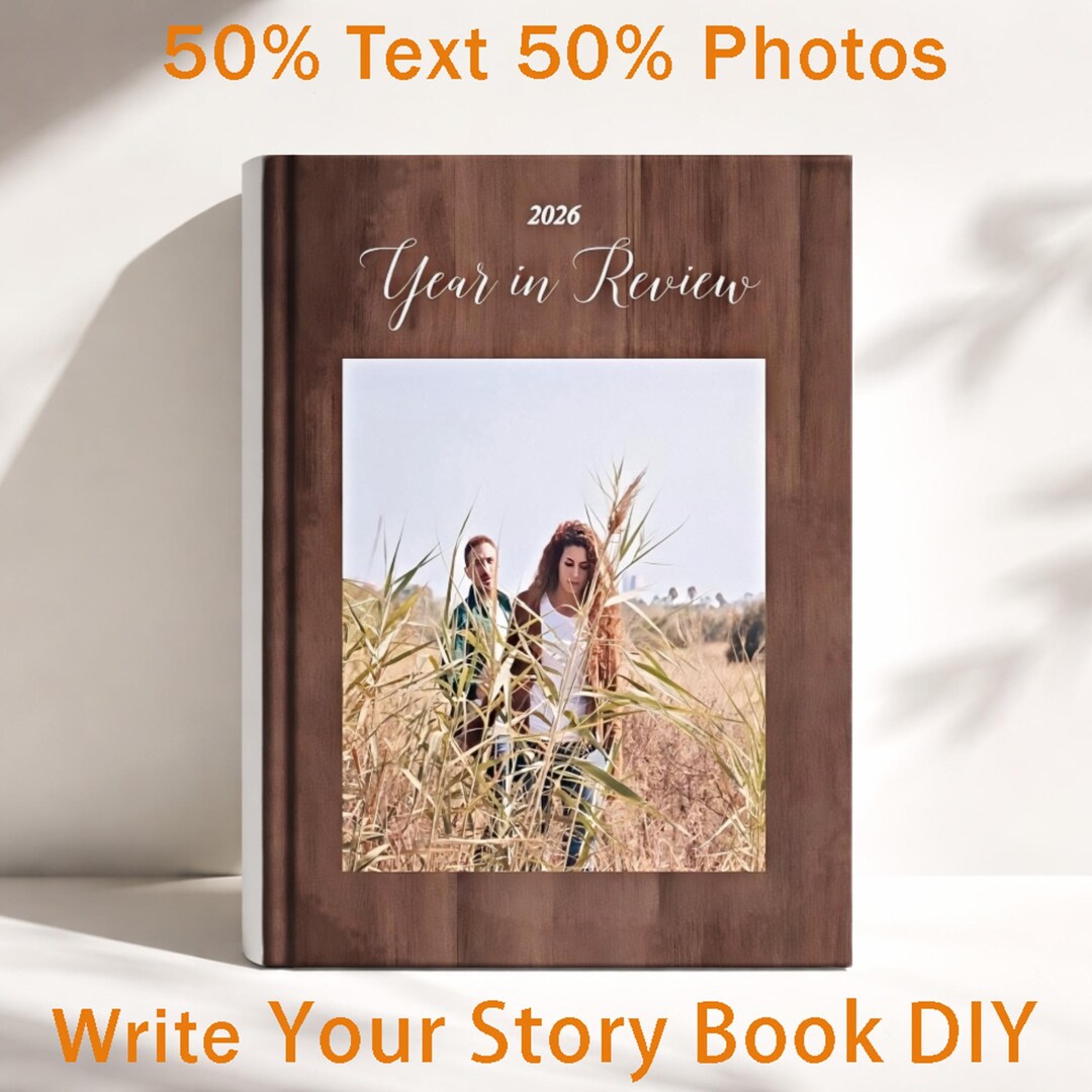 Custom Photo Book With Text, Personalized Story Album, DIY Printed ...