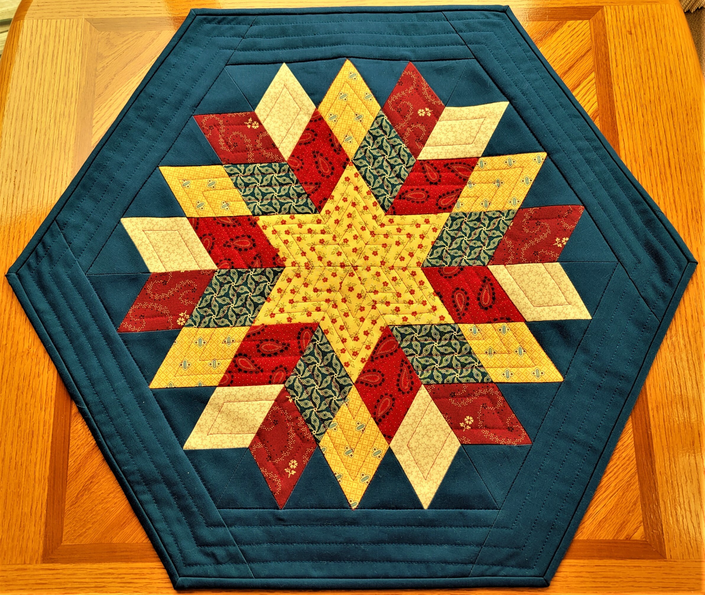 QUILTS for Sale OCTAGON CENTERPIECE Reversible Bright Spring Etsy UK