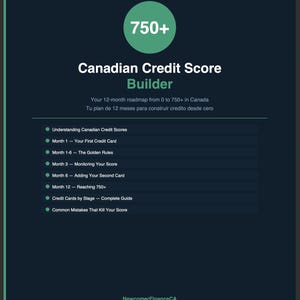 カナダの信用スコア構築ツール｜12ヶ月で0から750へ｜新規移民向け信用ガイド｜カナダ移民