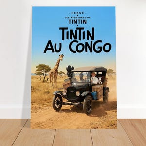 AIポスター「タンタンの冒険 コンゴ」 A3 (29.7 x 42  cm)