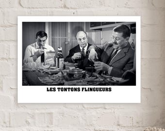 Manifesto vintage "Les Tontons Flingueurs" 1963