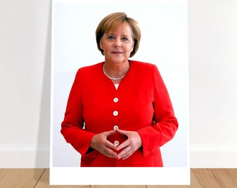 Manifesto vintage della Propanga "Angela Merkel" 2000