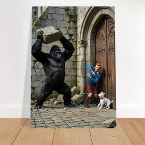 "Tintin Story" Poster | Comic Book Illustration | AI | Exclusive | Exclusive image 7