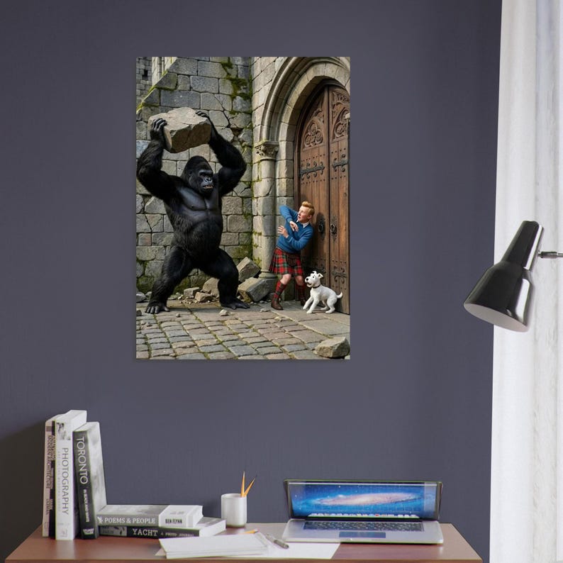 "Tintin Story" Poster | Comic Book Illustration | AI | Exclusive | Exclusive image 12