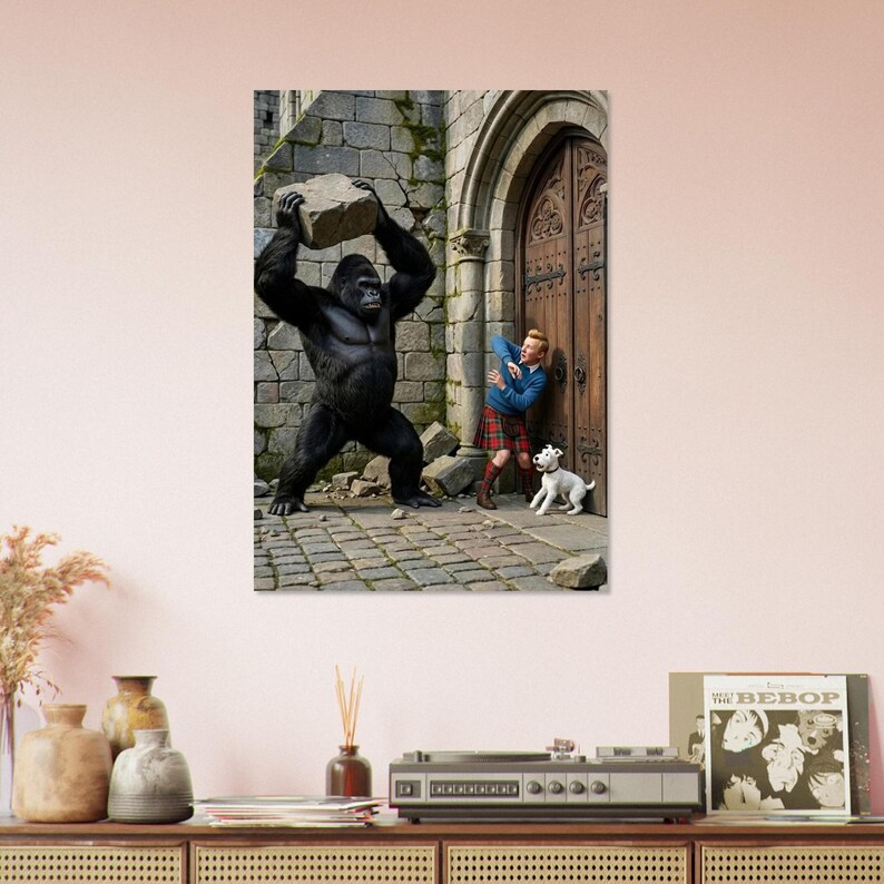 "Tintin Story" Poster | Comic Book Illustration | AI | Exclusive | Exclusive image 14