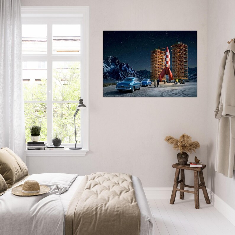 Poster vintage "Le avventure di Tintin" del 1950 immagine 13