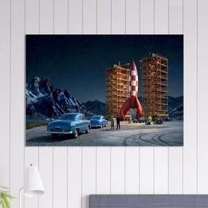 Poster vintage "Le avventure di Tintin" del 1950 immagine 12