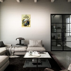 Vintage poster "Tintin - De Wiskundeaffaire" 1950 afbeelding 4