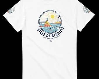 Unisex thick crew neck "Biarritz" T-shirt | Gildan® 5000