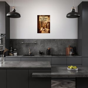 Póster antiguo "Tintín - Los cigarros del faraón" 1950 imagen 6