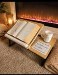 Bible Lap Desk with Cup Holder | Scripture Journaling Stand | Christian Gift | Bed Tray Table | Faith Based Gift | Laptop Study desk