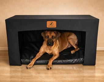 ShivaCave Hundehöhle | Canvas Stoffhöhle mit Alurahmen | Rückzugsort für Hunde