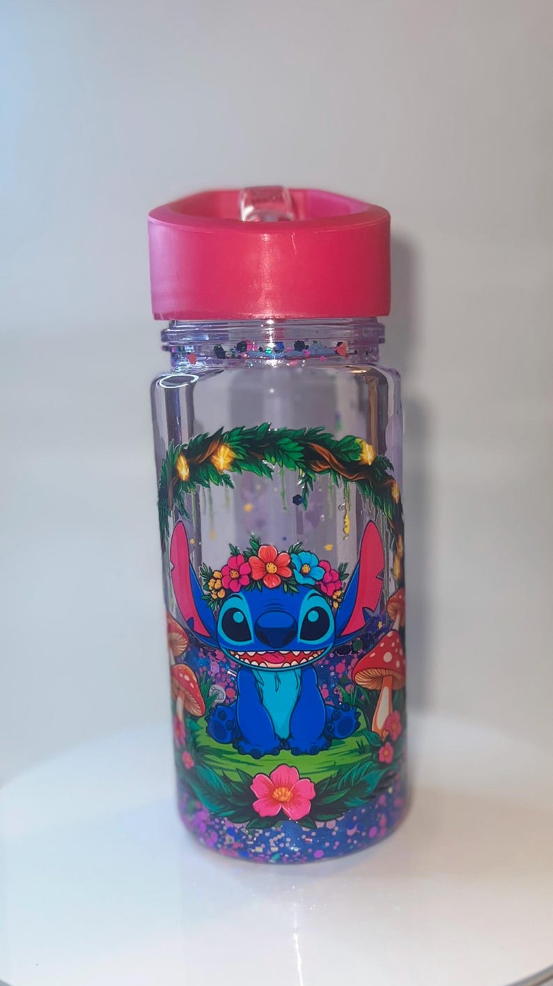 10oz Kids Snow Globe Tumbler. Blue Alien With Fun Glitter and Lava. - Etsy