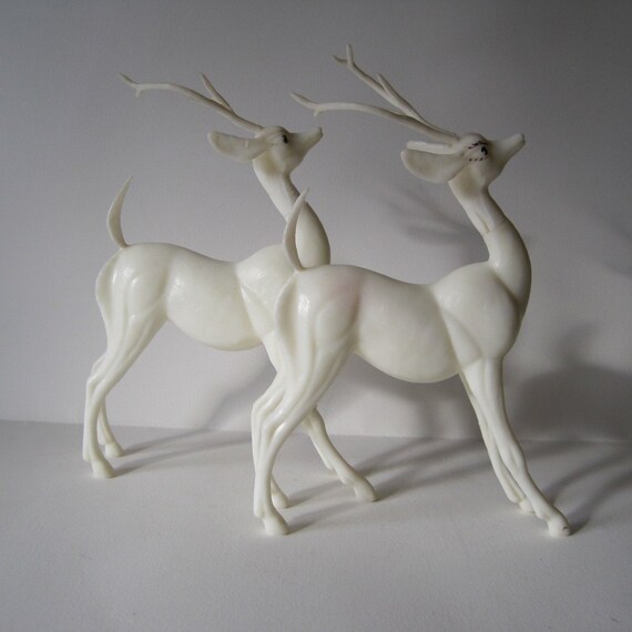 plastic deer figurines