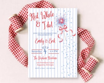 Red, White, & I Do | 4th of July Party | Engagement Party