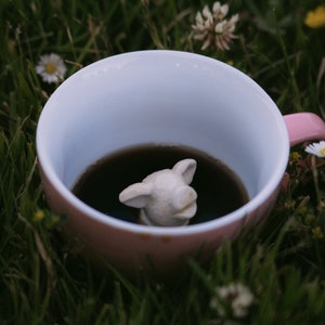 Little Pig at the bottom of the coffee mug