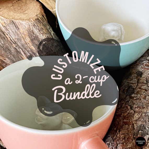 Animal Coffee Cup Gift Set: Build Your Own 2-Cup Bundle