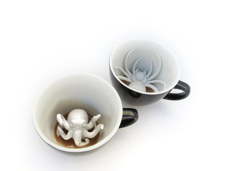 CTHULHU Kraken Ceramic Mug Cool 3D Animal Cup Unique Birthday Gift Goth Spooky Decor Ruby Gillman, Teenage Kraken, HP Lovecraft Fans image 6