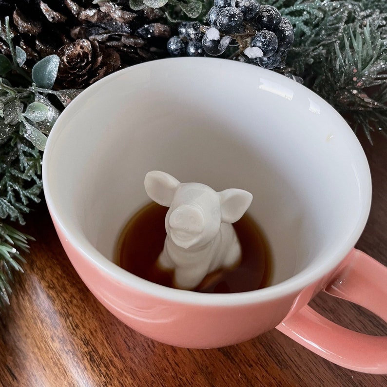 Little Piggy's at the bottom of the coffee mug